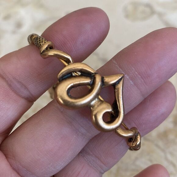 Alex and Ani Gypsy 66 Heart Wrap Antiqued Gold Finish Bracelet - Picture 11 of 11